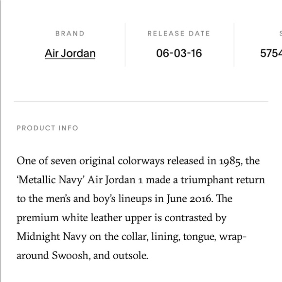 Air Jordan 1 Retro High OG ‘Metallic Navy’ - Picture 7 of 7